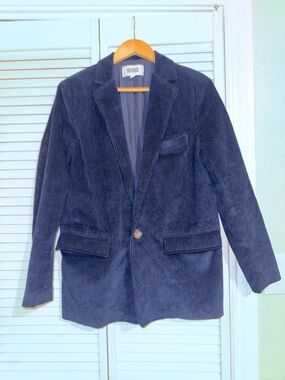 BB Dakota Steve Madden Take Me Back Corduroy Blazer in Navy - M